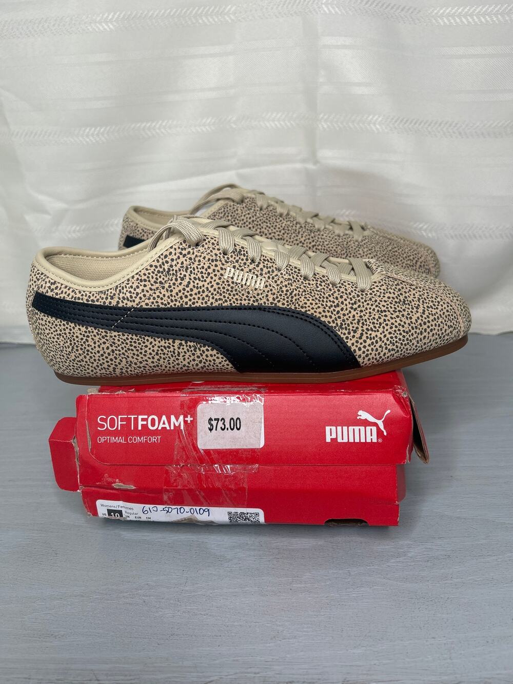 PUMA Tackle Topcat Sneakers Toasted Almond Black Gum Womens Size 10M